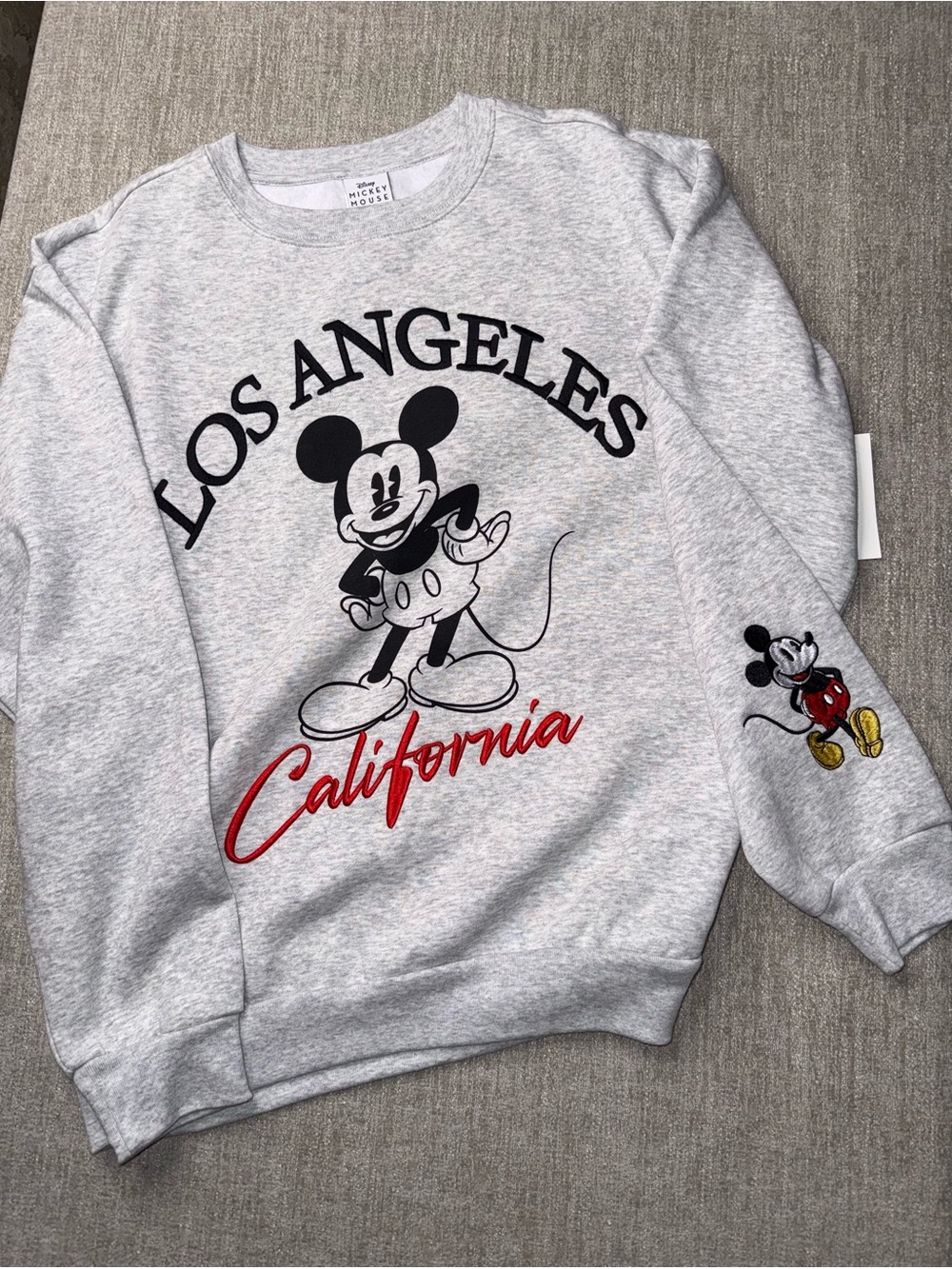 NWT Disney Mickey Mouse Los Angeles California Sweatshirt Women’s M